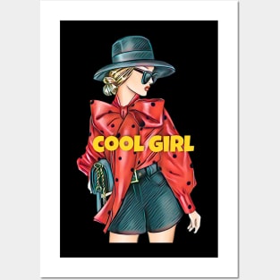 Cool girl Posters and Art